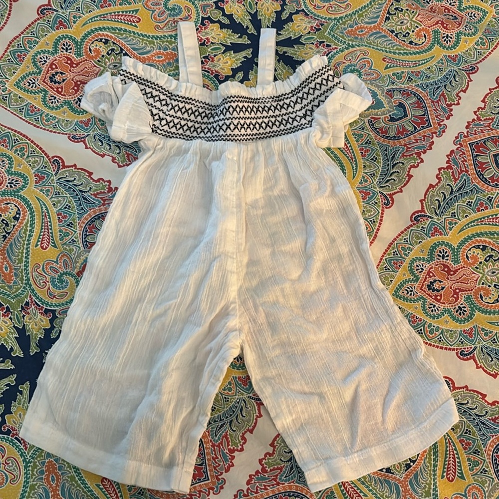 Janie and Jack white jumpsuit